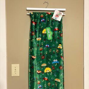 Sesame Street Viral Green Christmas Light Blanket Cookie Monster Elmo Oscar NWT